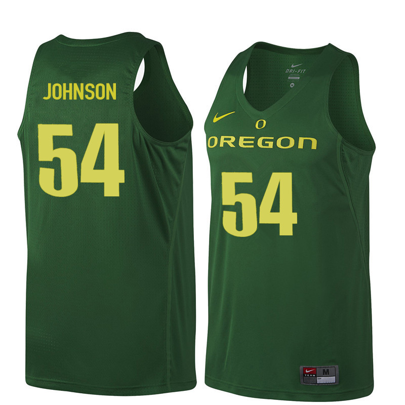 Men #54 Will Johnson Oregon Ducks College Basketball Jerseys Sale-Dark Green - Click Image to Close